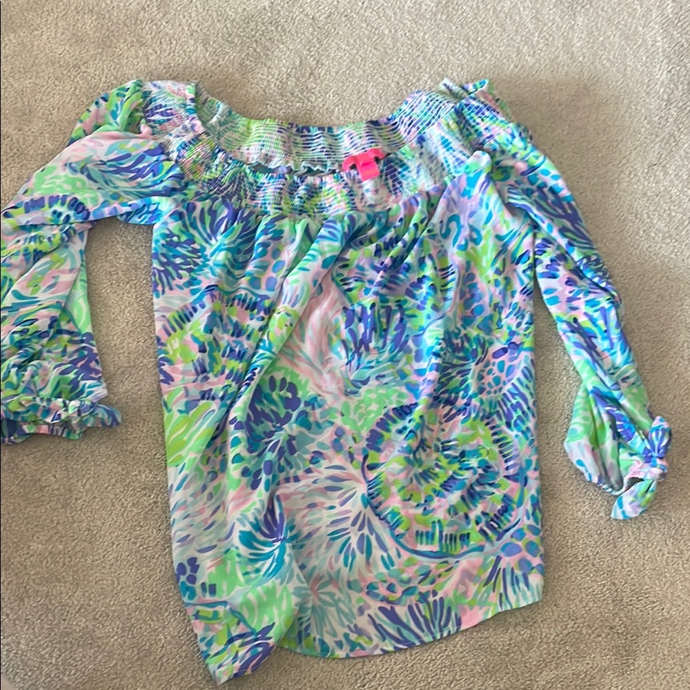 Lilly Pulitzer Multicolor Smocked Top